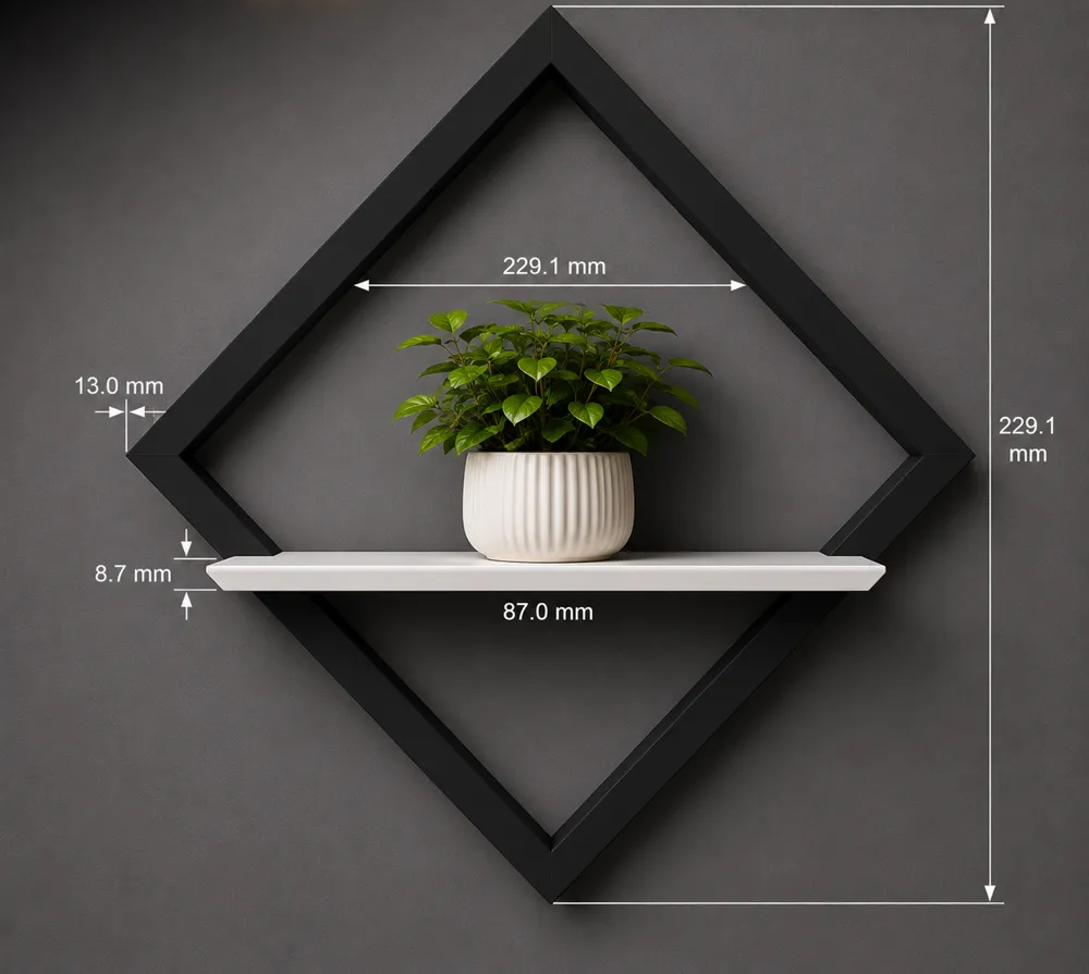 Étagère murale Fleur de Diamant
