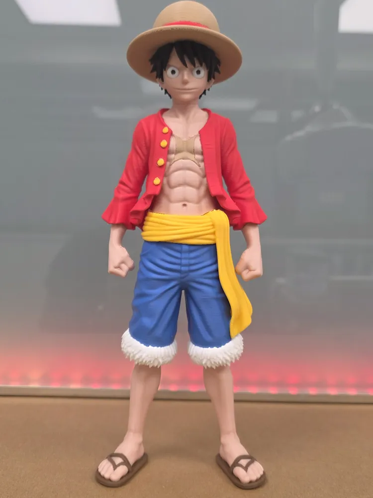 Luffy – Figurine 3D Multicolore 27 cm
