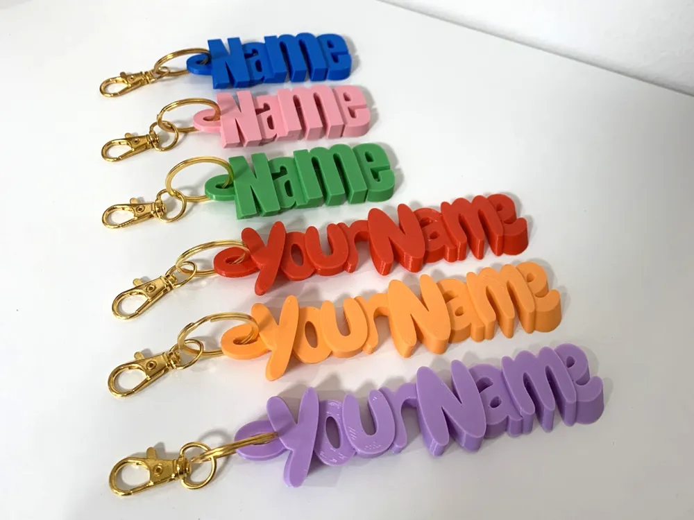 Porte-clés Prénom Personnalisé – Impression 3D